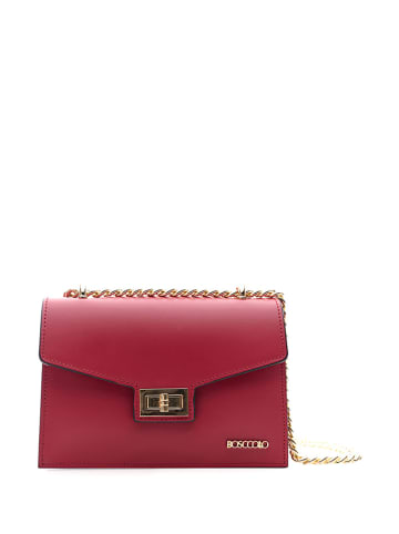 BOSCCOLO Leder-Umhängetasche - (B)20 x (H)14 x (T)7 cm