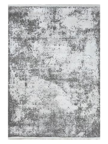 Mioli Kurzflor-Teppich "0075" in Grau/ Weiß