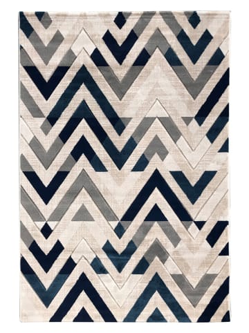 Mioli Laagpolig tapijt "H776" beige/zwart/wit