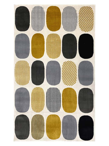 Mioli Laagpolig tapijt "HE679" goudkleurig/grijs/zwart