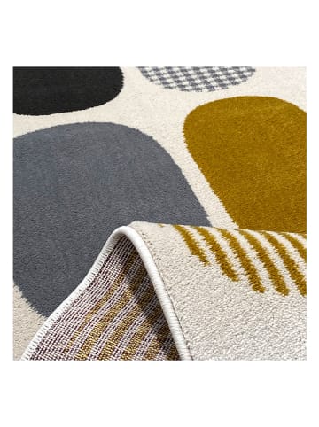 Mioli Laagpolig tapijt "HE679" goudkleurig/grijs/zwart