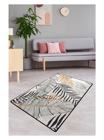 Mioli Laagpolig tapijt "Herbal" beige/goudkleurig/zwart