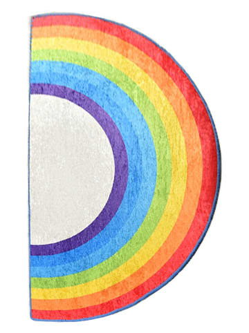 Mioli Kurzflor-Teppich "Rainbow" in Creme/ Bunt