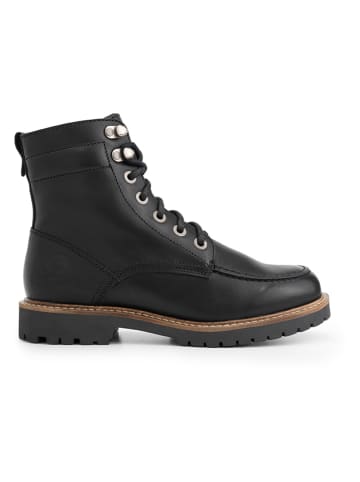 TRAVELIN' Leder-Boots "Haugesund" in Schwarz