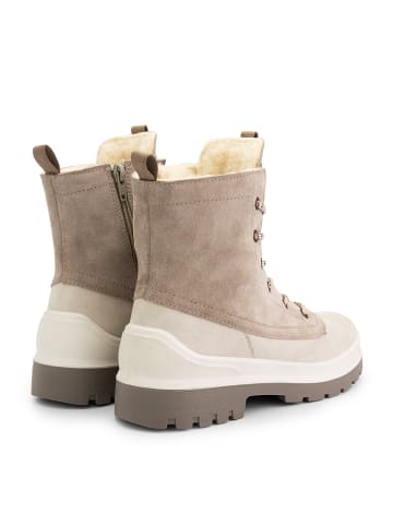 TRAVELIN' Leren boots "Leval" beige