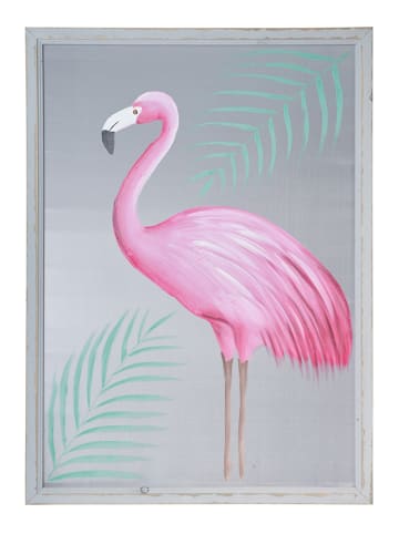 Novita Wanddecoratie grijs/roze - (L)70 x (H)100 x (D)2,5 cm