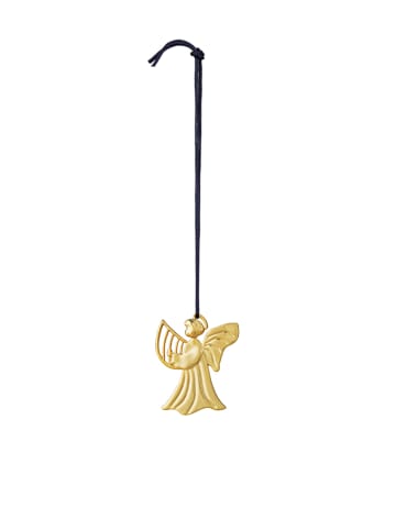Rosendahl Decoratieve hanger "Harpeengel" goudkleurig - (H)7 cm