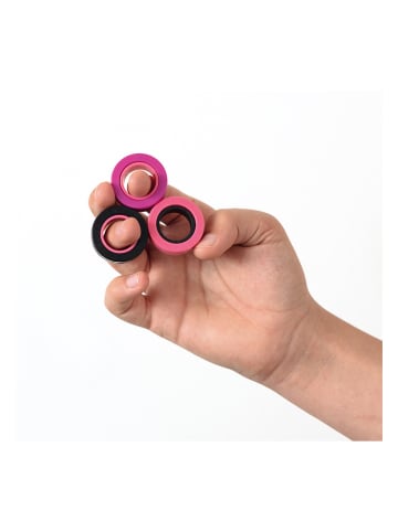 Folia Pierścienie magnetyczne (3 szt.) w kolorze różowym - 6+