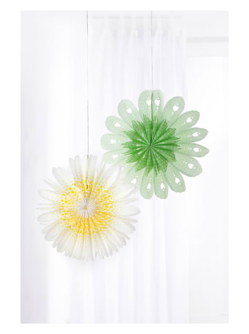 folia PAPER Knutselset "Bloemen van papieren zakken: Daisy love" crème/groen