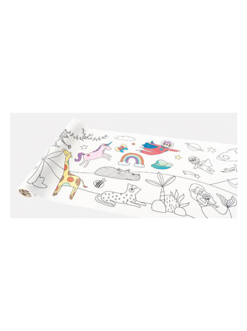 folia PAPER Malrolle "Adventure" mit Motiven - 4 m