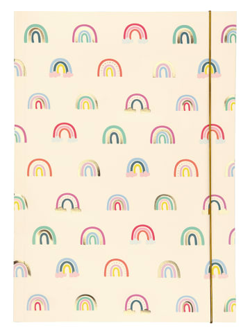 Folia Teczka "Rainbows" w kolorze kremowym