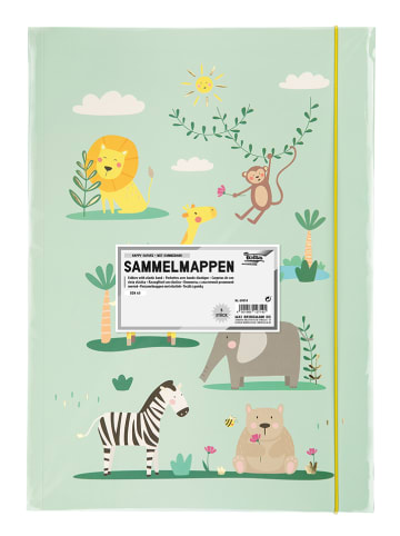 folia PAPER Opbergmap "Happy Safari" mintgroen