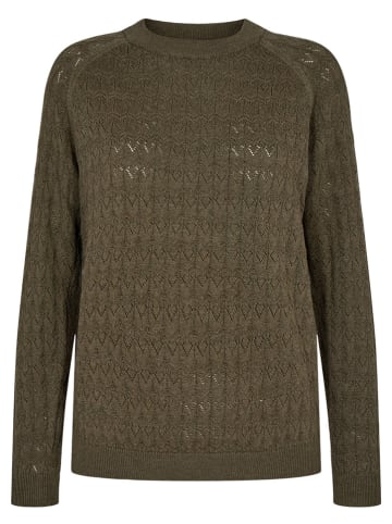 NÜMPH Sweter "Nudullia" w kolorze khaki