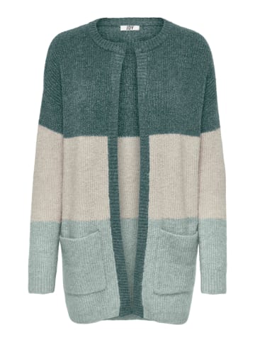 JDY Vest "Hudson" petrol/crème/lichtblauw