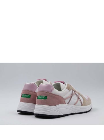 Benetton Sneakers beige/lichtroze/wit