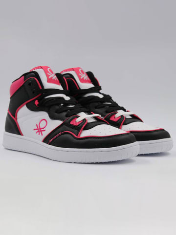 Benetton Sneakers zwart/fuchsia