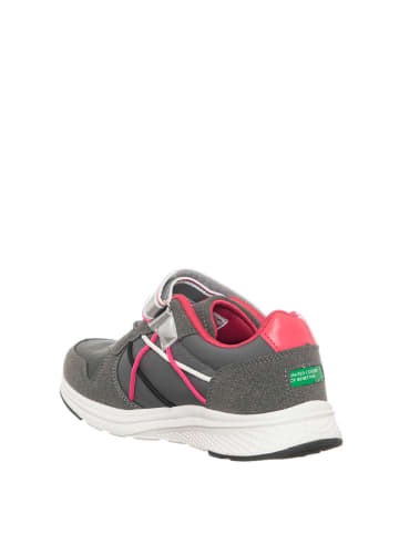 Benetton Sneakers in Grau/ Pink