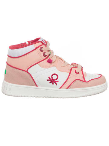 Benetton Sneakers in Rosa/ Weiß
