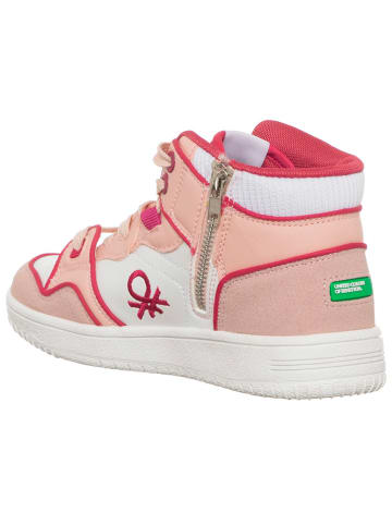 Benetton Sneakers in Rosa/ Weiß