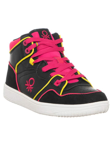 Benetton Sneakers zwart/roze
