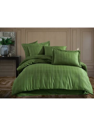 Elizabed Satijnen beddengoedset "Single Quilt Cover" groen