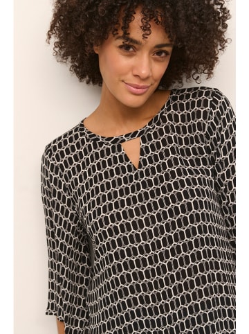 Kaffe Bluse "Hildur" in Schwarz/ Creme