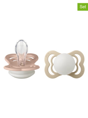 BIBS 2er-Set: Schnuller "Supreme" in Beige/ Rosa