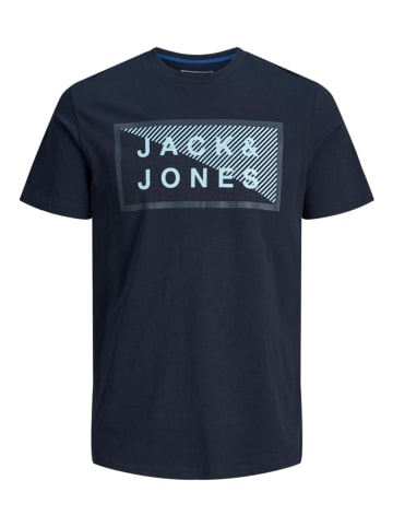 Jack & Jones Koszulka "Shawn" w kolorze granatowym