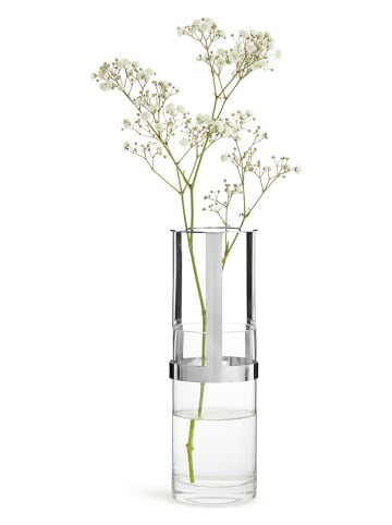 Sagaform Vase in Silber - (H)15 x Ø 8 cm