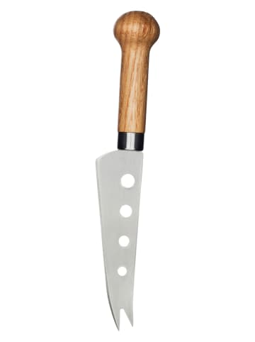 Sagaform Nóż w kolorze srebrno-jasnobrązowym do sera - wys. 21 cm