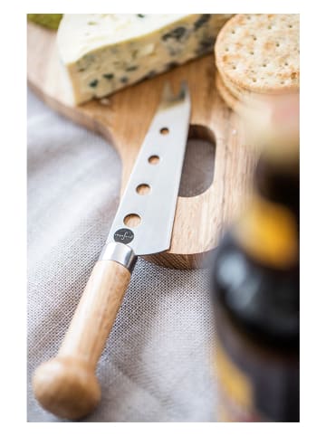Sagaform Nóż w kolorze srebrno-jasnobrązowym do sera - wys. 21 cm