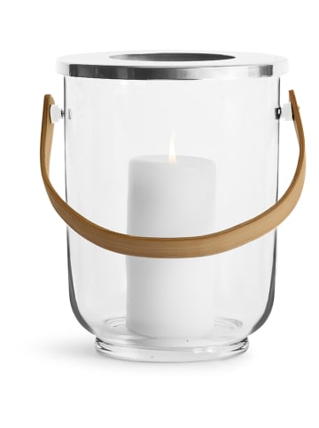 Sagaform Windlicht ''Nature'' in Beige - (H)32 x Ø 19 cm