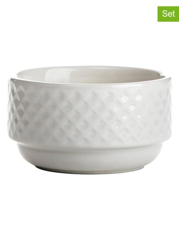 Sagaform 6er-Set: Schalen in Weiß - (H)7 x Ø 12 cm