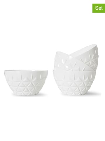 Sagaform 4-delige set kommen wit - (H)7 x Ø 13 cm