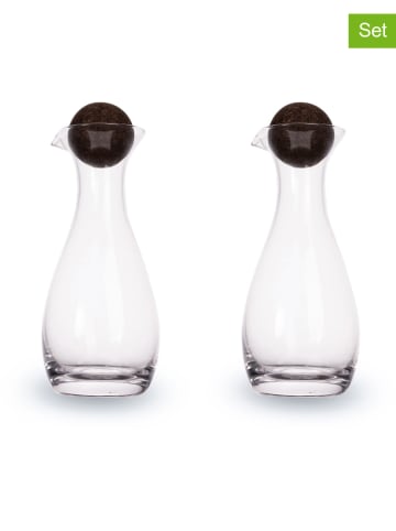 Sagaform 2-częściowy zestaw "Nature" w kolorze czarnym - 300 ml