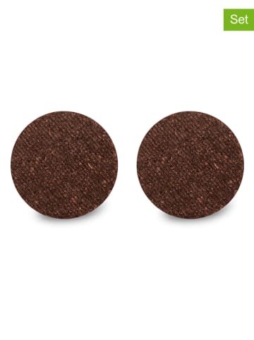 Sagaform Podstawki (2 szt.) "Dante" w kolorze brązowym - Ø 20 cm