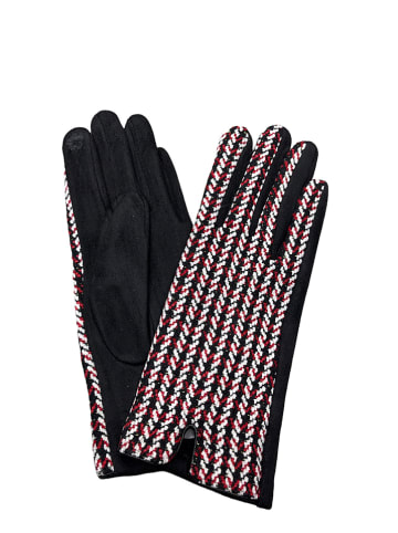 INKA BRAND Handschuhe in Schwarz/ Rot