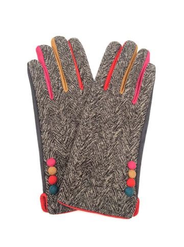 INKA BRAND Handschuhe in Grau/ Bunt