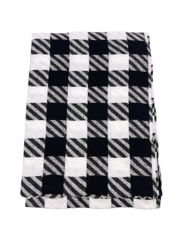 INKA BRAND Sjaal zwart/wit - (L)180 x (B)90 cm