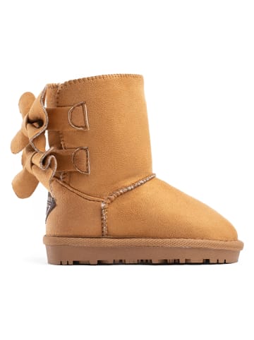 ISLAND BOOT Botki zimowe "Bowine" w kolorze jasnobrązowym