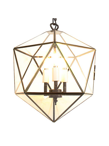 Clayre & Eef Hanglamp goudkleurig - (H)30 x (H)160cm