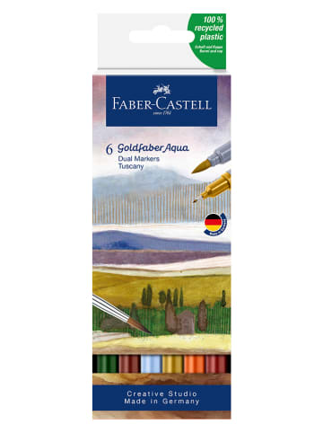 Faber-Castell Markers "Goldfaber Aqua Dual Toskana" - 6 stuks