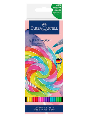 Faber-Castell Marker "Goldfaber Aqua Dual Candy Shop" - 6 Stück