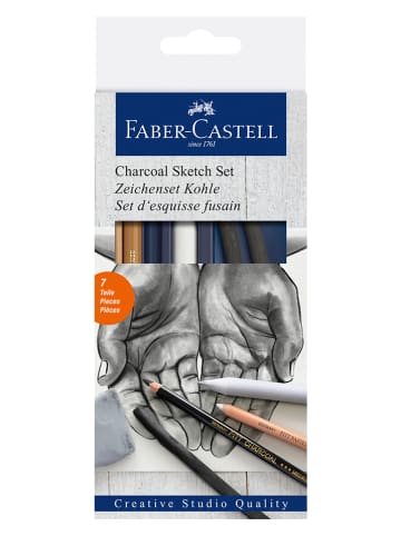 Faber-Castell Tekenset "Houtskool" - 7 delen