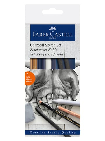 Faber-Castell Zeichenset "Kohle" - 7 Teile