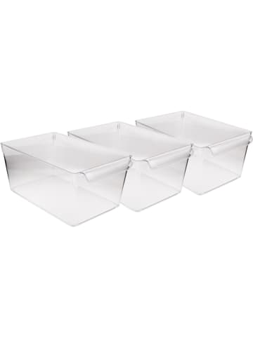 Violeta Home 3er-Set: Kühlschrank-Organizer in Transparent - (B)32,5 x (H)14 x (T)20 cm