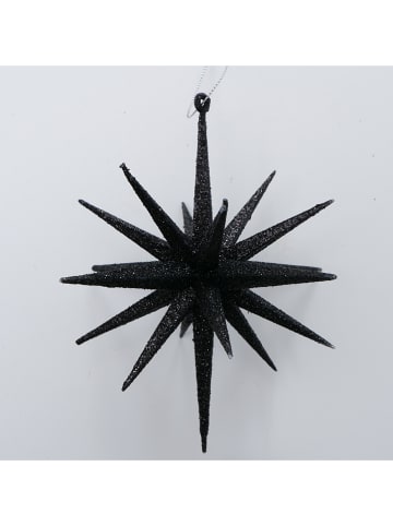 Boltze Dekoracje wiszące (2 szt.) "Tove" w kolorze czarnym - Ø 15 cm