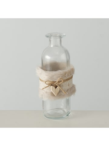 Boltze 2er-Set: Vasen "Lanja" in Transparent - (H)16 cm