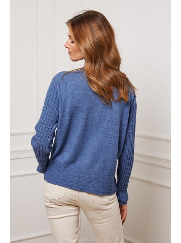 So Cachemire Vest "Castel" blauw