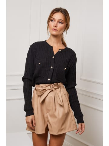 So Cachemire Cardigan "Castel" in Schwarz